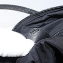 CELINE Circle Hand Bag Nylon Black Gold Auth 168970-12