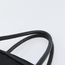 CELINE Circle Hand Bag Nylon Black Gold Auth 168970-8