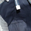 FENDI Zucchino Canvas Tote Bag Navy Silver Auth 168974-21