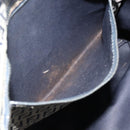 FENDI Zucchino Canvas Tote Bag Navy Silver Auth 168974-11