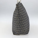 FENDI Zucchino Canvas Tote Bag Navy Silver Auth 168974-3