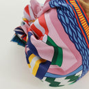 HERMES Petit Ash Pouch Silk Multicolor Auth 168996M-15