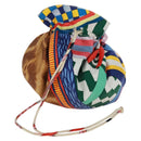 HERMES Petit Ash Pouch Silk Multicolor Auth 168996M-13