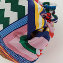 HERMES Petit Ash Pouch Silk Multicolor Auth 168996M-14