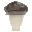 LOUIS VUITTON Cap Leather Beige LV Auth 168997M-13