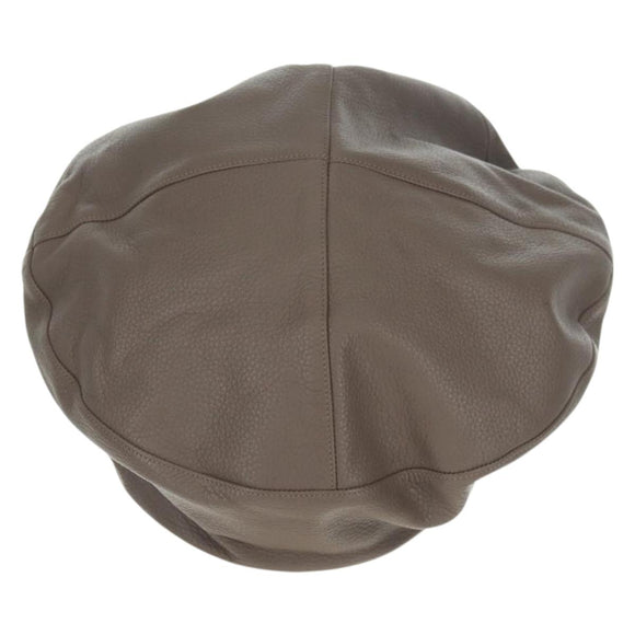 LOUIS VUITTON Cap Leder Beige LV Auth 168997M