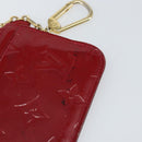 LOUIS VUITTON Vernis Pochette Cle NM Purse Rouge Grunadine M91737 LV Auth 168999-7