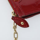 LOUIS VUITTON Vernis Pochette Cle NM Purse Rouge Grunadine M91737 LV Auth 168999-9
