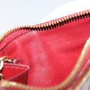 LOUIS VUITTON Vernis Pochette Cle NM Purse Rouge Grunadine M91737 LV Auth 168999-10
