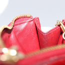 LOUIS VUITTON Vernis Pochette Cle NM Purse Rouge Grunadine M91737 LV Auth 168999-12