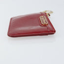 LOUIS VUITTON Vernis Pochette Cle NM Purse Rouge Grunadine M91737 LV Auth 168999-3