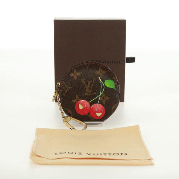 LOUIS VUITTON Monogram Cherry Porte Monnaie Ron Coin Purse M95043 Auth 169000V