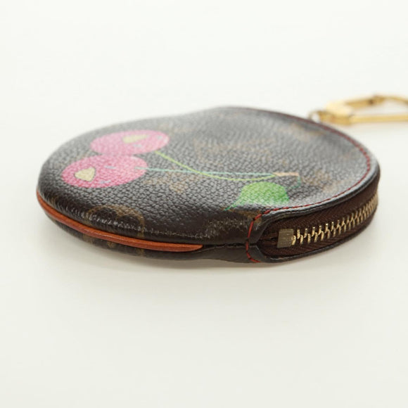 LOUIS VUITTON Monogram Cherry Porte Monnaie Ron Coin Purse M95043 Auth 169000V