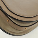 Chloe Nile Hand Bag Leather 2way Beige Gold Auth 169017V-14