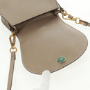 Chloe Nile Hand Bag Leather 2way Beige Gold Auth 169017V-17