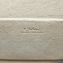 Chloe Nile Hand Bag Leather 2way Beige Gold Auth 169017V-20