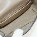 Chloe Nile Hand Bag Leather 2way Beige Gold Auth 169017V-21