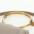 Chloe Nile Hand Bag Leather 2way Beige Gold Auth 169017V-8