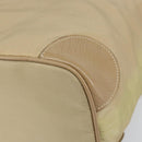 PRADA Shoulder Bag Nylon Beige Silver Auth 169023-14