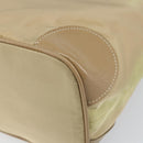 PRADA Shoulder Bag Nylon Beige Silver Auth 169023-16