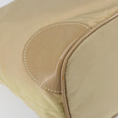 PRADA Shoulder Bag Nylon Beige Silver Auth 169023-17