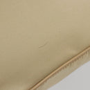PRADA Shoulder Bag Nylon Beige Silver Auth 169023-9