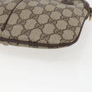 GUCCI GG Supreme Web Sherry Line Bag PVC Beige Gold 904 02 047 Auth 169025-12
