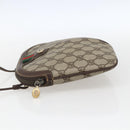 GUCCI GG Supreme Web Sherry Line Bag PVC Beige Gold 904 02 047 Auth 169025-4