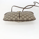 GUCCI GG Supreme Web Sherry Line Bag PVC Beige Gold 904 02 047 Auth 169025-9