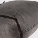 Salvatore Ferragamo Gancini Hand Bag Mouton Gray Auth 169029-9
