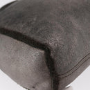 Salvatore Ferragamo Gancini Hand Bag Mouton Gray Auth 169029-15