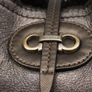 Salvatore Ferragamo Gancini Hand Bag Mouton Gray Auth 169029-10