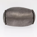 Salvatore Ferragamo Gancini Hand Bag Mouton Gray Auth 169029-5