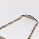 GUCCI GG Canvas Guccissima Chain Horsebit Bag Leather Beige 295402 Auth 169035V-8