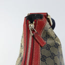 GUCCI GG Crystal Shoulder Bag Coated Canvas Navy Gold 181092 Auth 169036-10