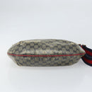 GUCCI GG Crystal Shoulder Bag Coated Canvas Navy Gold 181092 Auth 169036-5