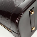 LOUIS VUITTON Monogram Vernis Alma GM Hand Bag Amarante M93595 LV Auth 169039V-14