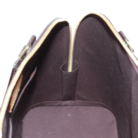 LOUIS VUITTON Monogram Vernis Alma GM Hand Bag Amarante M93595 LV Auth 169039V