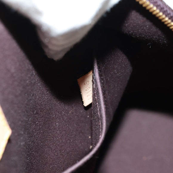 LOUIS VUITTON Monogram Vernis Alma GM Hand Bag Amarante M93595 LV Auth 169039V