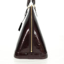LOUIS VUITTON Monogram Vernis Alma GM Hand Bag Amarante M93595 LV Auth 169039V-3
