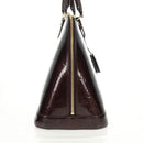 LOUIS VUITTON Monogram Vernis Alma GM Hand Bag Amarante M93595 LV Auth 169039V-4