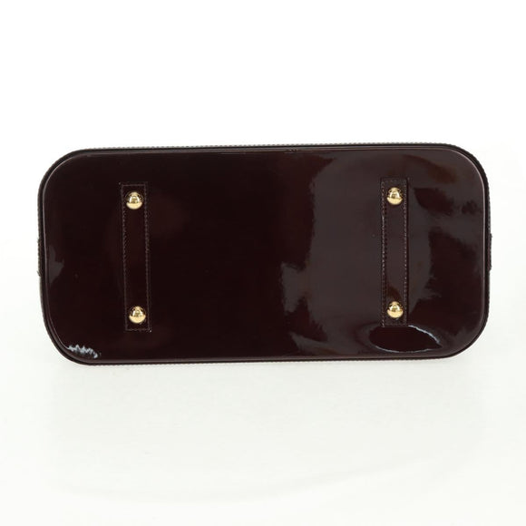 LOUIS VUITTON Monogram Vernis Alma GM Hand Bag Amarante M93595 LV Auth 169039V