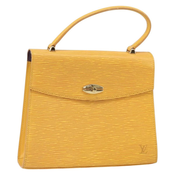 LOUIS VUITTON Epi Malesherbes Hand Bag Tassili Yellow Jonne M52379 Auth 169040