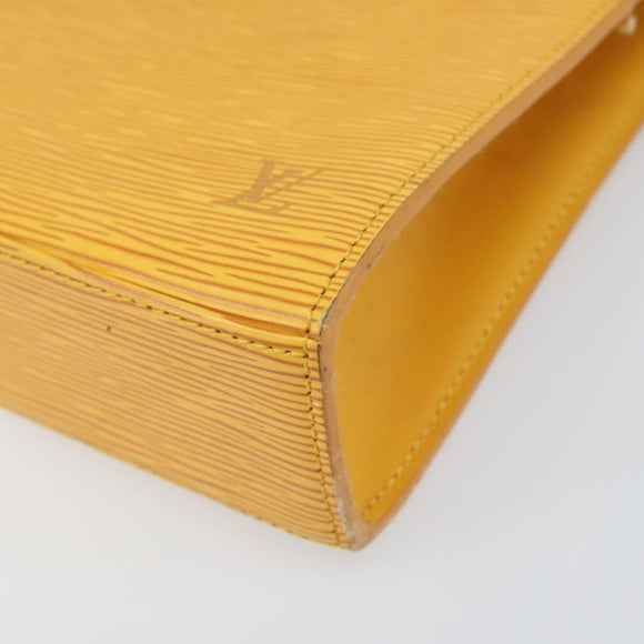 LOUIS VUITTON Epi Malesherbes Hand Bag Tassili Yellow Jonne M52379 Auth 169040