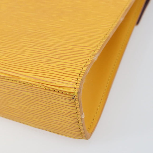 LOUIS VUITTON Epi Malesherbes Hand Bag Tassili Yellow Jonne M52379 Auth 169040