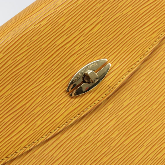 LOUIS VUITTON Epi Malesherbes Hand Bag Tassili Yellow Jonne M52379 Auth 169040