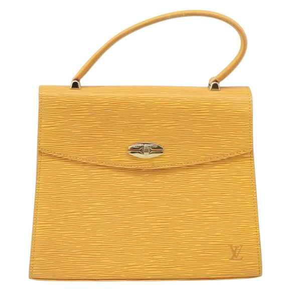 LOUIS VUITTON Epi Malesherbes Hand Bag Tassili Yellow Jonne M52379 Auth 169040