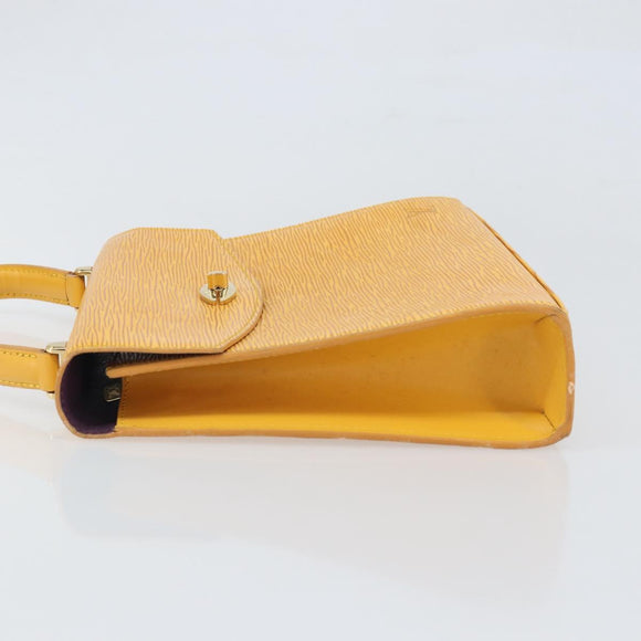 LOUIS VUITTON Epi Malesherbes Hand Bag Tassili Yellow Jonne M52379 Auth 169040