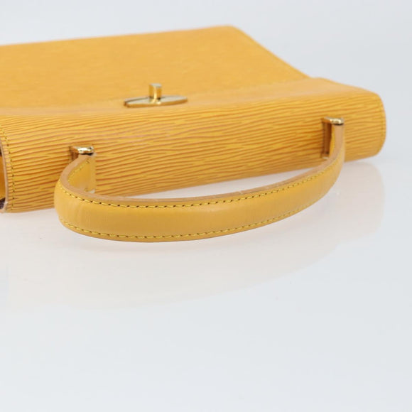 LOUIS VUITTON Epi Malesherbes Hand Bag Tassili Yellow Jonne M52379 Auth 169040