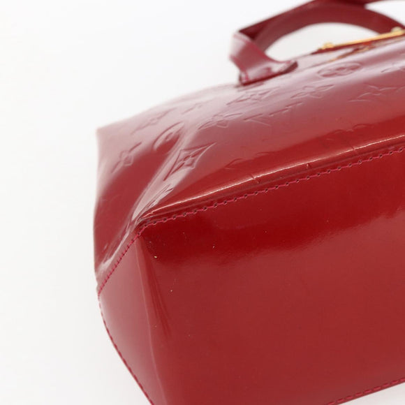 LOUIS VUITTON Monogram Vernis Wilshire PM Bag Rouge Favist M91644 LV Auth 169042